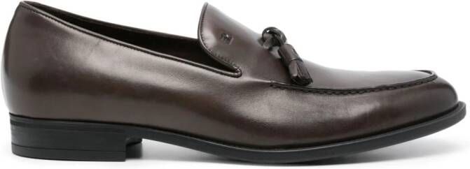 Fratelli Rossetti Leren loafers met kwastjes Bruin