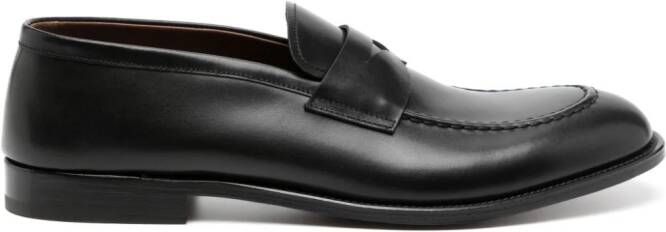 Fratelli Rossetti penny-slot leather loafers Zwart