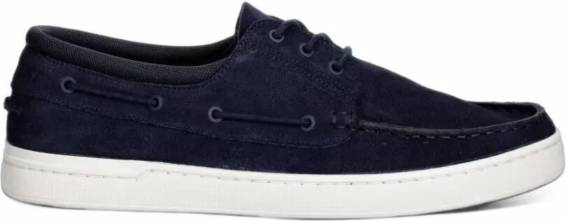 Fred Perry Drury lace-up suede boat shoes Blauw