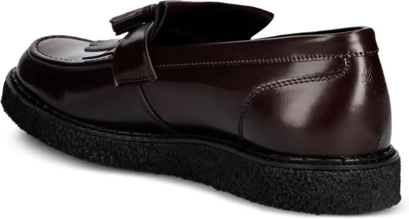 Fred Perry Leren loafers met kwastje Rood