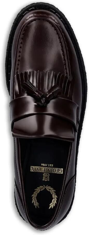 Fred Perry Leren loafers met kwastje Rood - Foto 3
