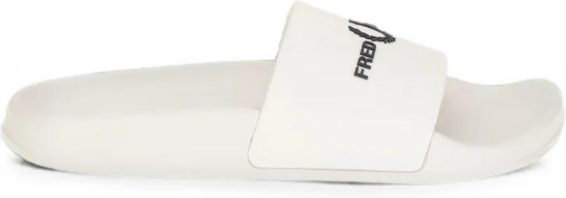 Fred Perry Slippers met logoprint Wit