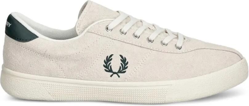 Fred Perry Suède sneakers met geborduurd logo Beige