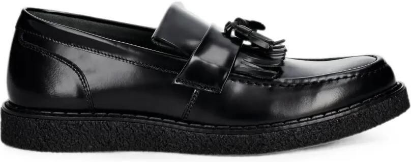 Fred Perry x George Cox leren loafers Zwart