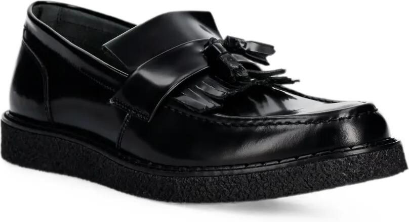 Fred Perry x George Cox leren loafers Zwart - Foto 3
