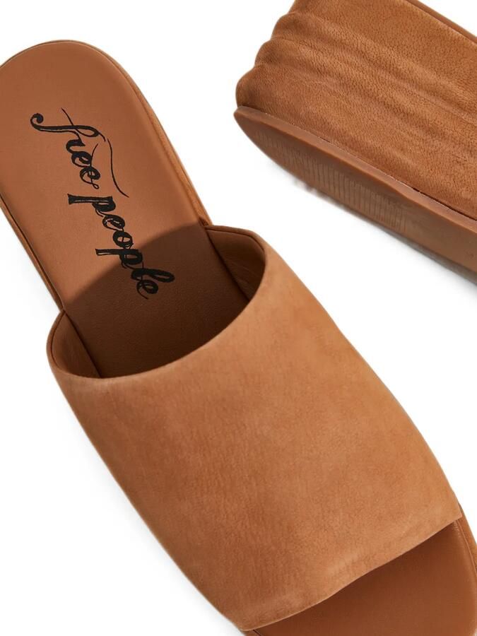 Free People Harbor sandalen met plateauzool Bruin - Foto 3