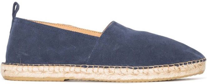 Frescobol Carioca Helio suède espadrilles Blauw
