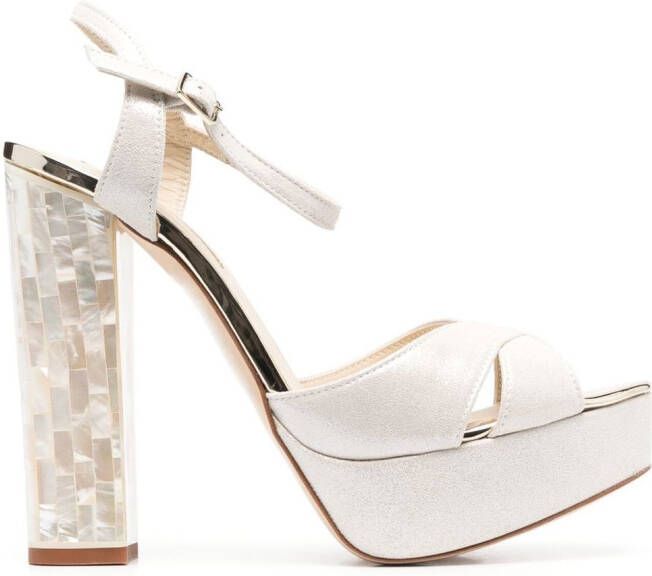 FREYA ROSE Bonnie sandalen van kalfsleer Wit