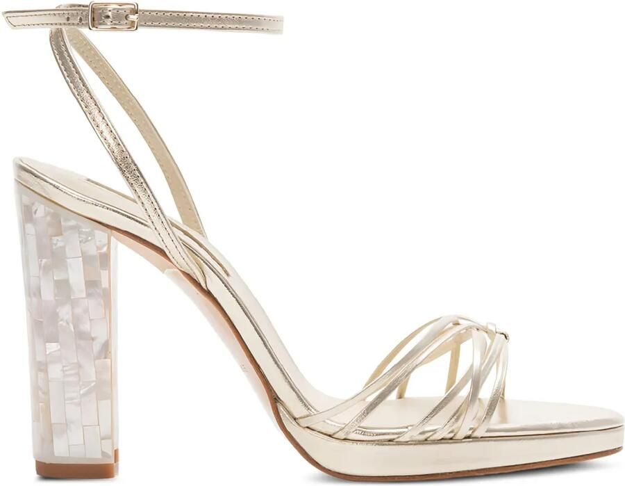 FREYA ROSE Bianca sandalen met blokhak Goud