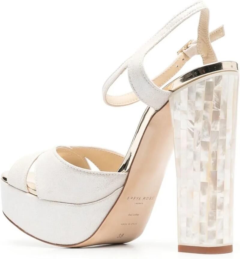 FREYA ROSE Bonnie sandalen van kalfsleer Wit - Foto 2