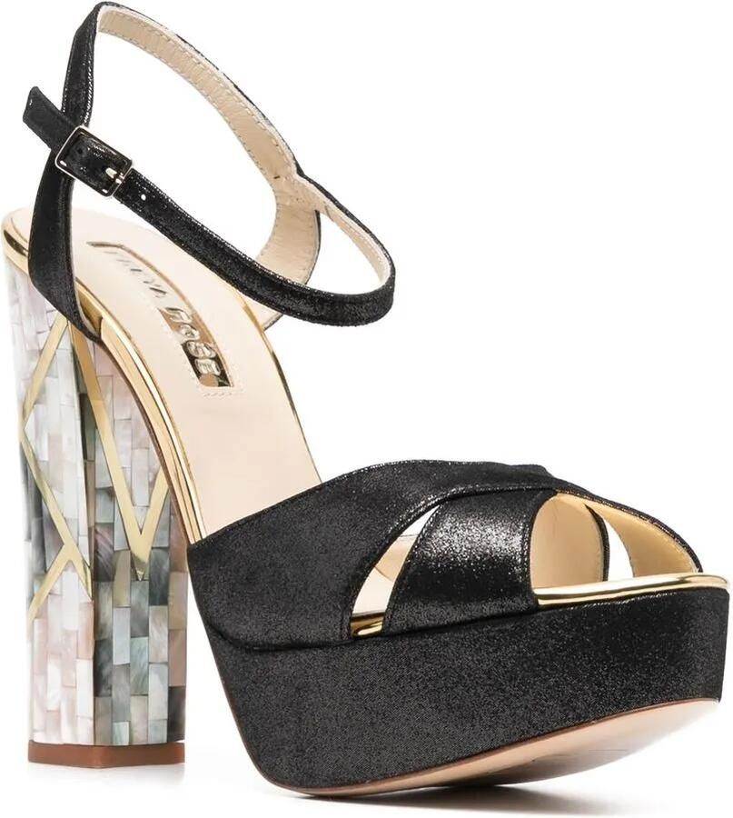FREYA ROSE Cher Noir suède sandalen Zwart - Foto 2