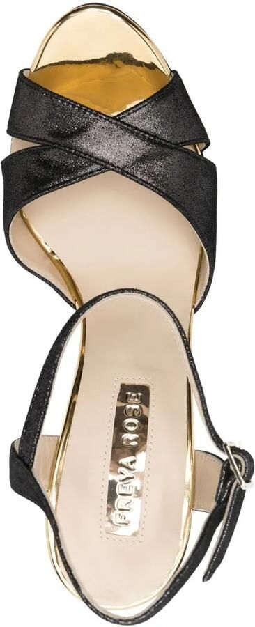 FREYA ROSE Cher Noir suède sandalen Zwart - Foto 4