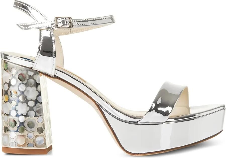 FREYA ROSE Glory sandalen met plateauzool Zilver