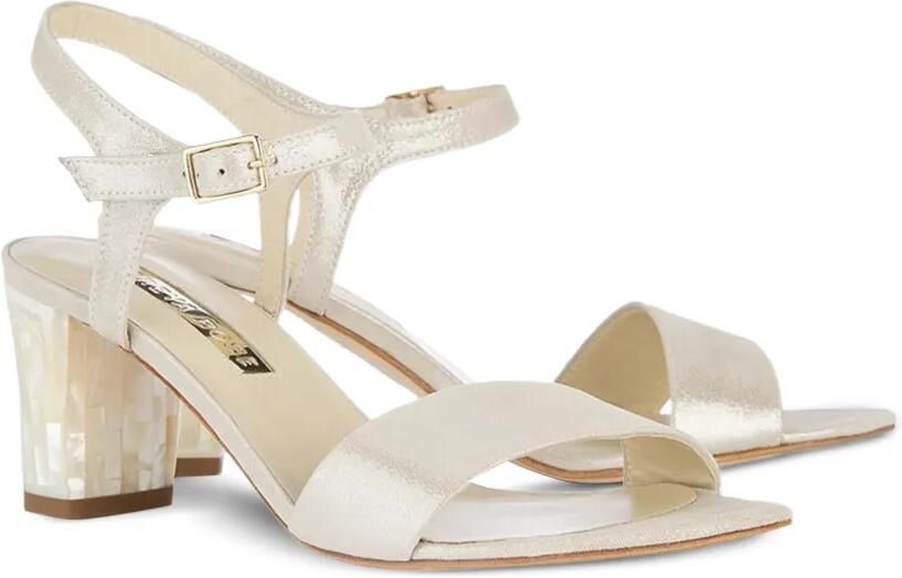 FREYA ROSE Martina sandalen met blokhak Beige - Foto 4