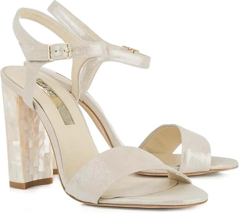FREYA ROSE Martina sandalen met blokhak Beige