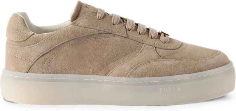 Furla Allegra suède sneakers Beige