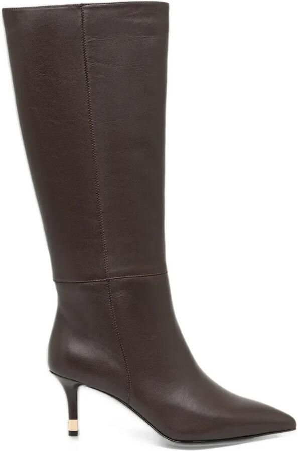 Furla Aria pointed-toe leather boots Bruin