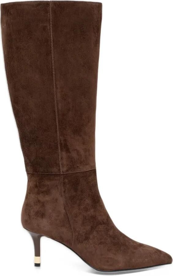 Furla Aria pointed-toe suede boots Bruin