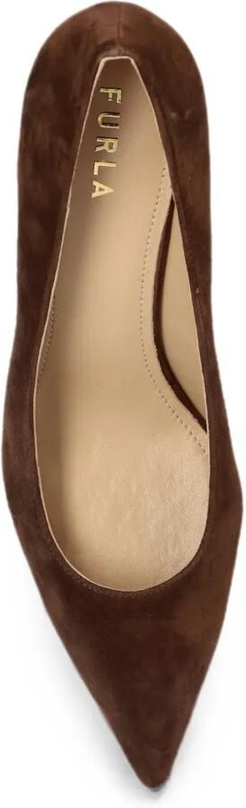 Furla Aria pumps met puntige neus Bruin