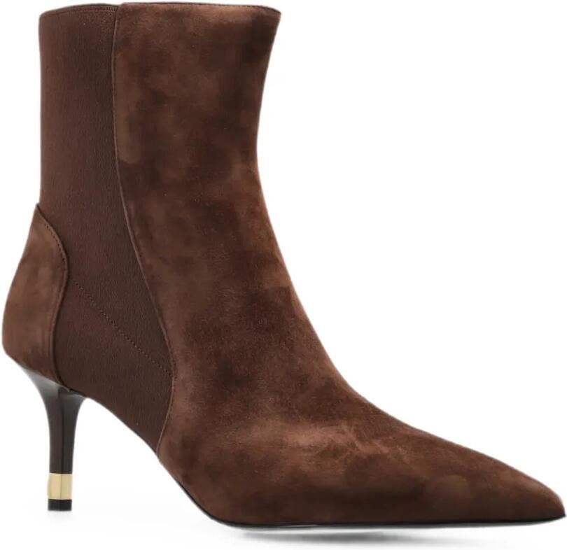 Furla Aria suède enkellaarzen Bruin