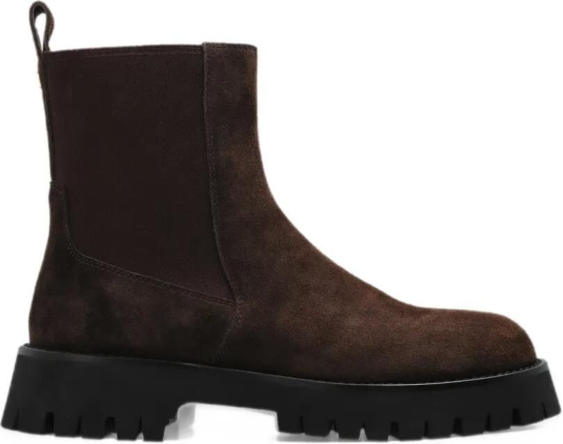 Furla Camden suede ankle boots Bruin
