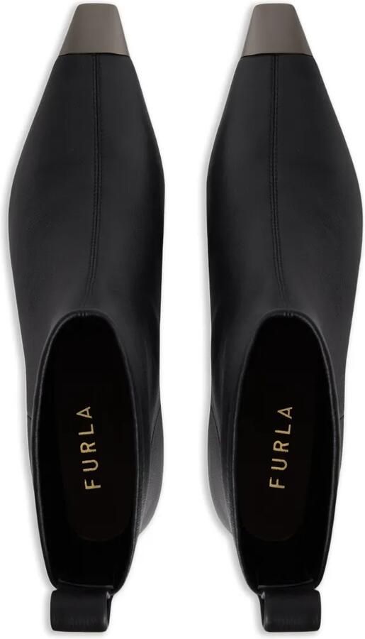 Furla Enkellaarzen met metalen detail Zwart - Foto 4