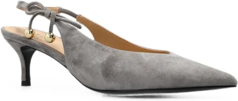 Furla Poppy pumps met strikdetail Grijs - Foto 4