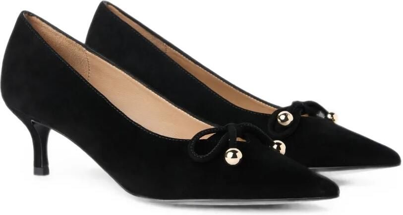 Furla Poppy pumps met strikdetail Zwart - Foto 3