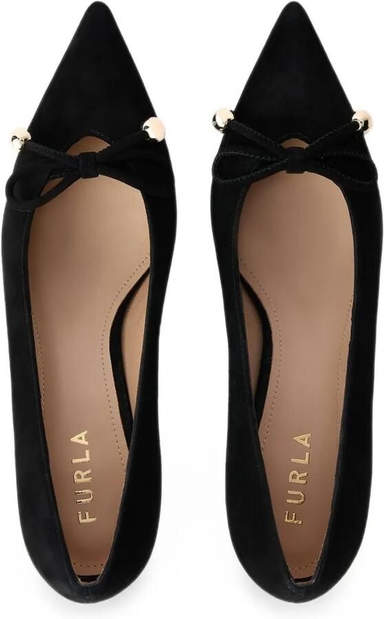 Furla Poppy pumps met strikdetail Zwart - Foto 2