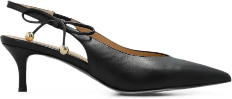 Furla Poppy slingback pumps met strik Zwart