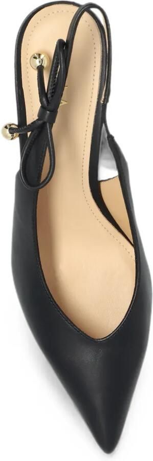 Furla Poppy slingback pumps met strik Zwart - Foto 5