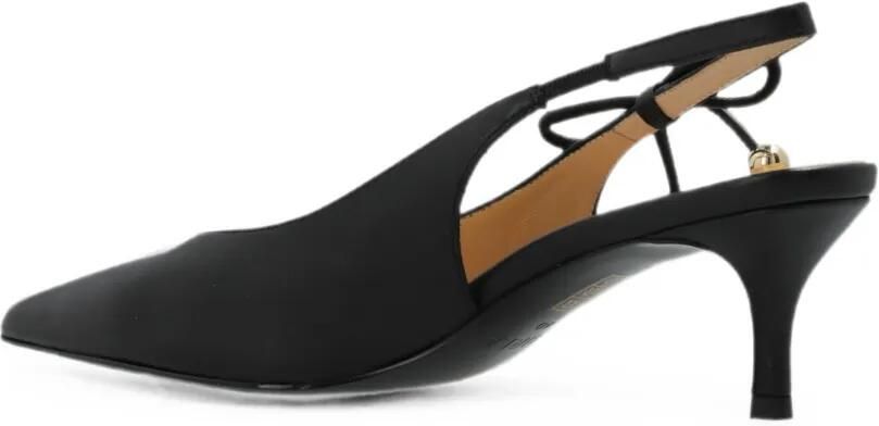 Furla Poppy slingback pumps met strik Zwart - Foto 3