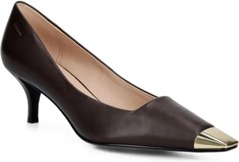 Furla Pumps met metalen neus Bruin