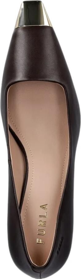 Furla Pumps met metalen neus Bruin - Foto 3