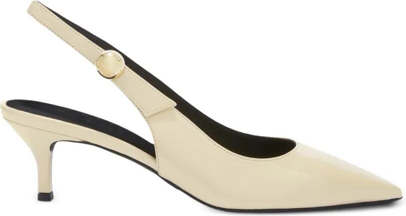 Furla Sfera leren slingback pumps Beige