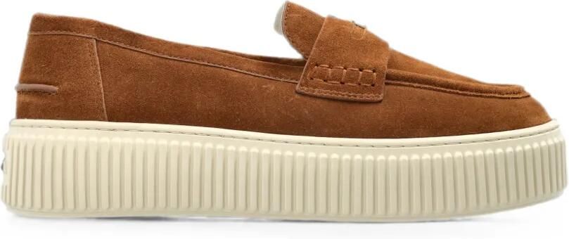 Furla Sky suède slip-on sneakers Bruin