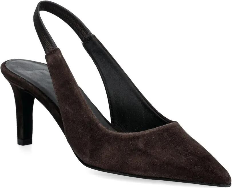 Furla Slingback pumps met puntige neus Bruin