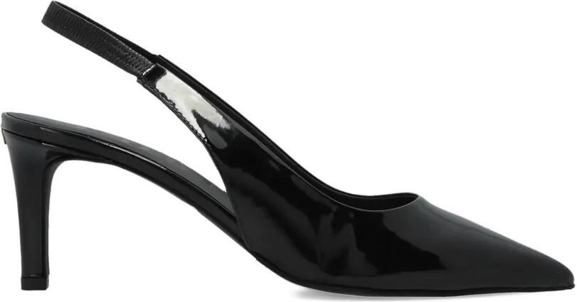 Furla Slingback pumps met puntige neus Zwart