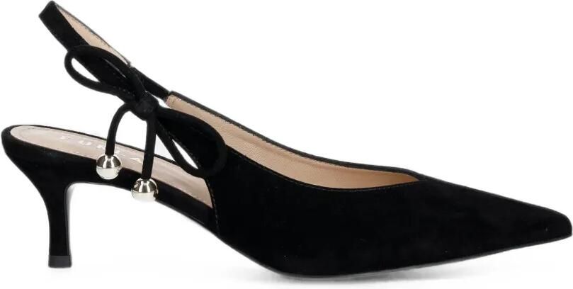 Furla Slingback pumps met strikdetail Zwart