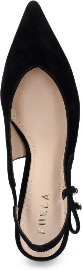 Furla Slingback pumps met strikdetail Zwart - Foto 4