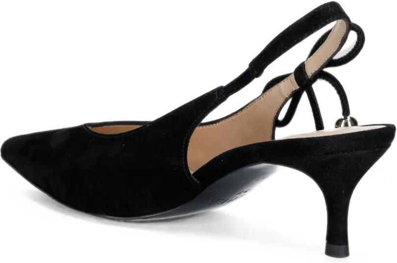 Furla Slingback pumps met strikdetail Zwart - Foto 3