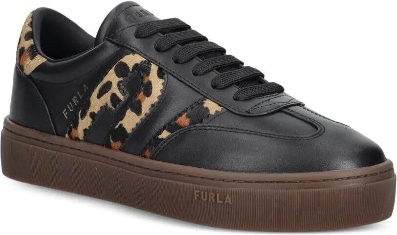 Furla Sneakers met luipaardprint en vlakken Zwart - Foto 3