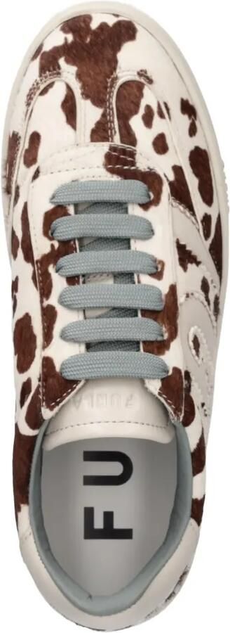 Furla Sneakers met plateauzool en koeienprint Beige - Foto 4