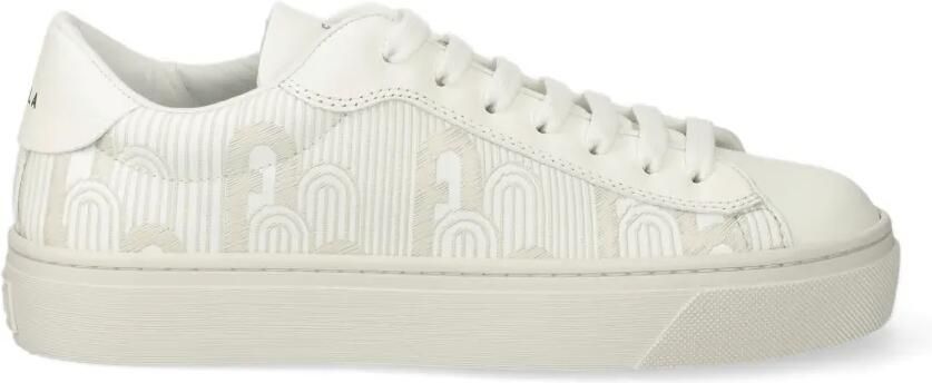 Furla Sneakers met plateauzool en monogram-patroon Beige