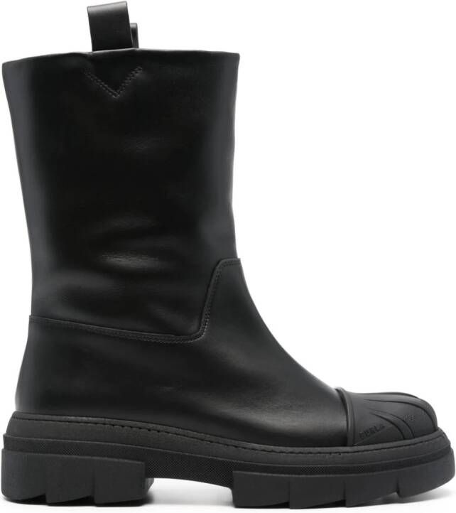 Furla Gum leren laarzen Zwart