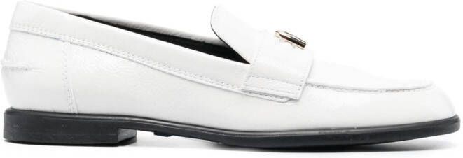 Furla Loafers met logoplakkaat Wit