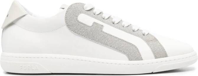 Furla Twist leather sneakers Wit