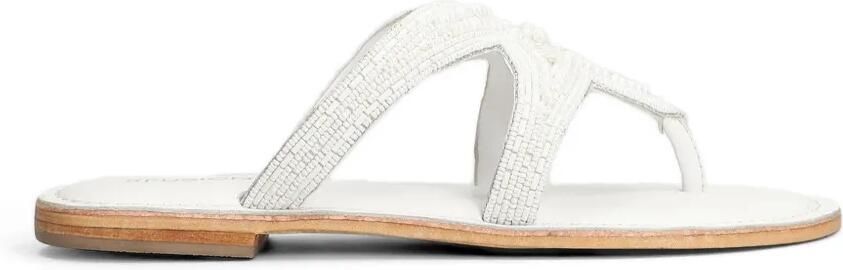 FUSION Sandalen verfraaid met kralen Wit
