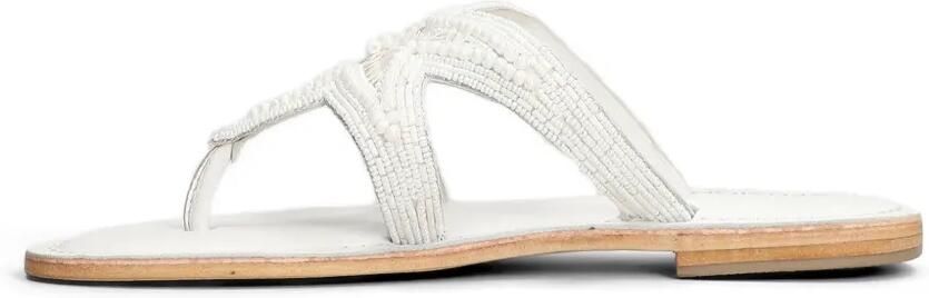 FUSION Sandalen verfraaid met kralen Wit - Foto 5