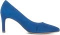 GABOR 70 mm suède pumps met puntige neus Blauw - Blauw